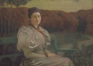 Portret Louise Galtier-Boissiere, 1897 (pastel na płótnie)